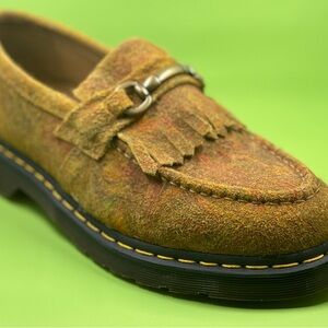 Original Dr. Martens Adrian Snaffle Hairy Suede Loafers